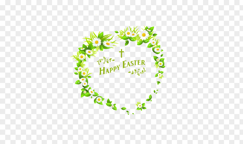The Easter Flowers Decorate Border Bunny Christmas PNG