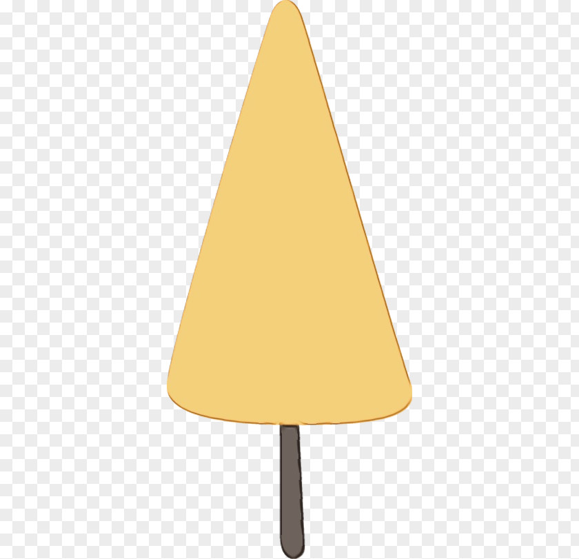 Beige Cone Lampshade Lighting Accessory Yellow Lamp Light Fixture PNG