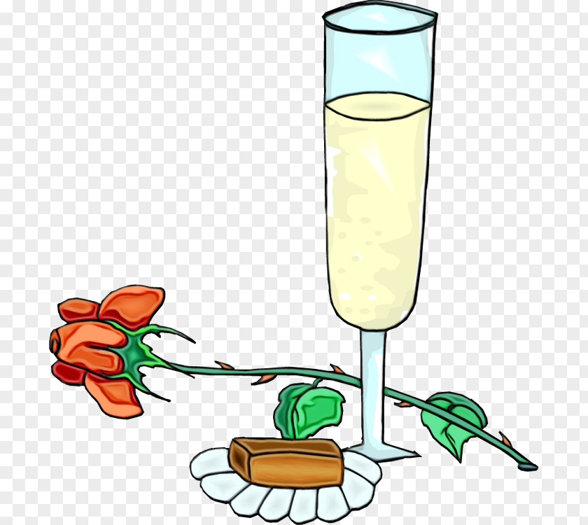 Cocktail Garnish Champagne Stemware Clip Art Highball Glass Drink PNG