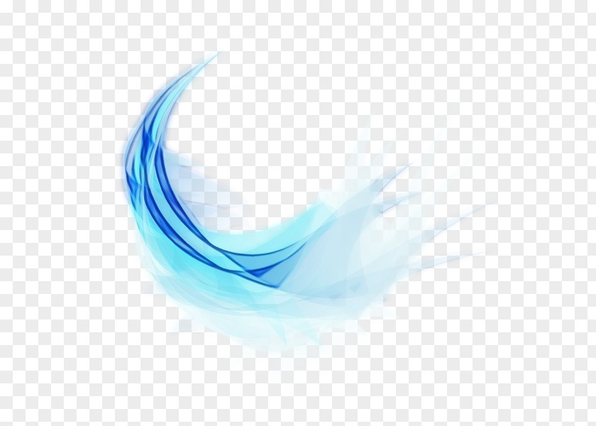 Eyelash Electric Blue Feather PNG