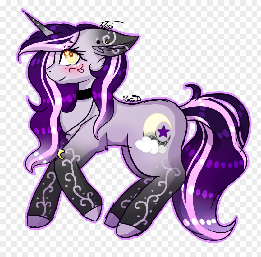 Horse Unicorn Cartoon Font PNG