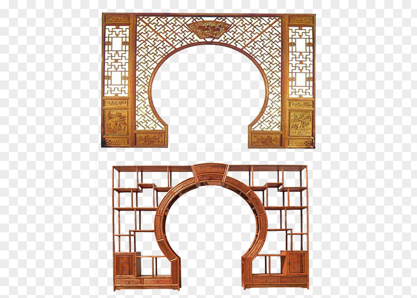 The Quaint Quiet Moon Gate Architecture PNG