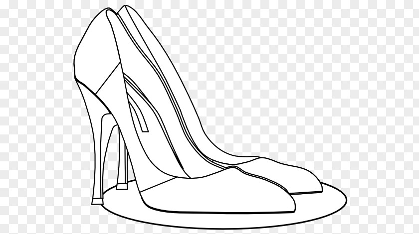 White Clothing Cliparts High-heeled Footwear Shoe Line Art Clip PNG