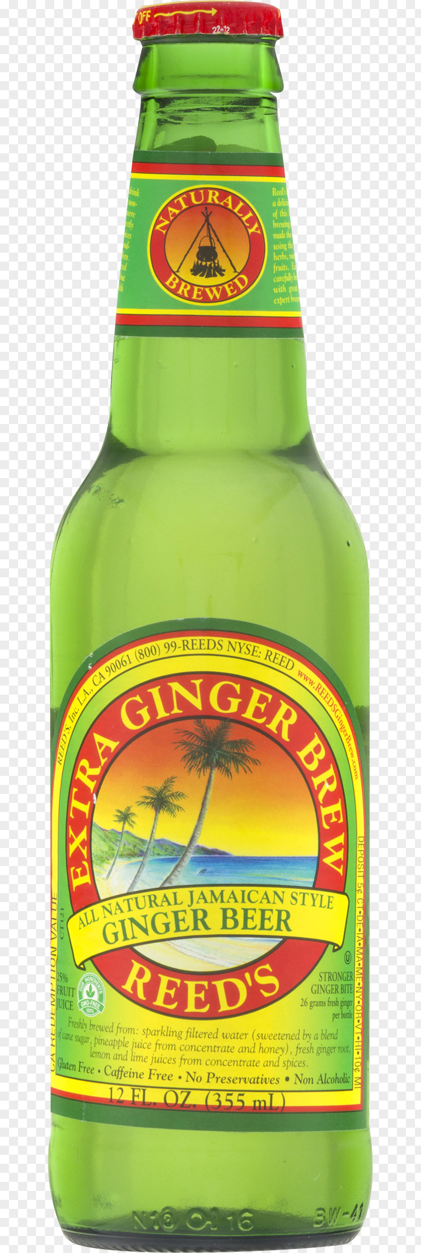 Beer Ginger Ale Liqueur Bottle PNG