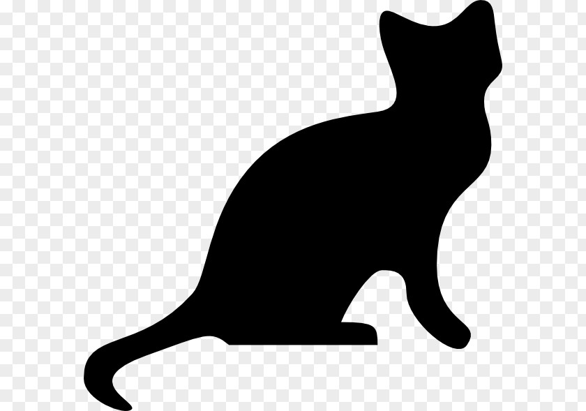 Cat Silhouette Clip Art PNG