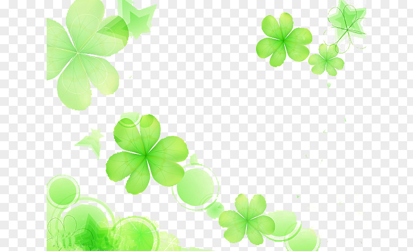 Clover Leaf Shamrock Pattern PNG