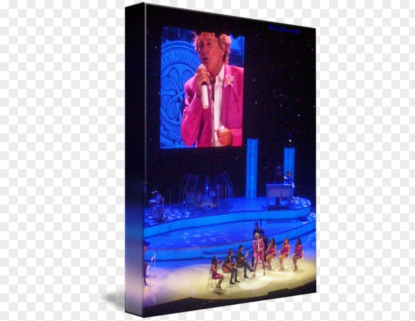 Concert Stage Flat Panel Display Television Show Cobalt Blue Advertising PNG