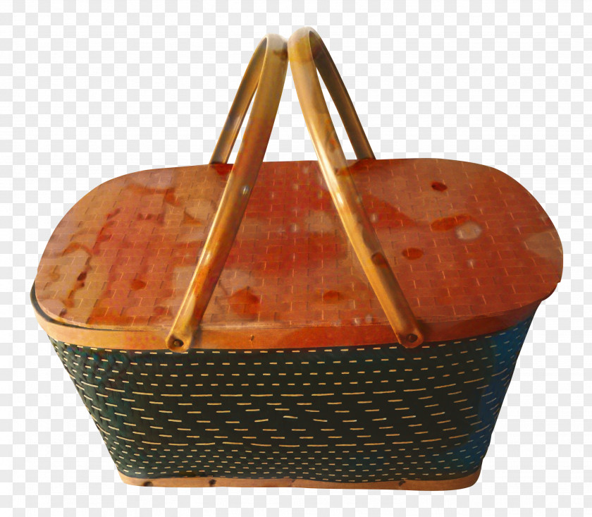 Gift Basket Bag Vintage Background PNG