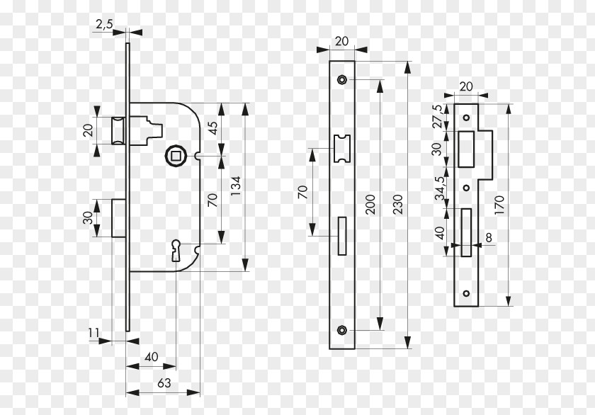 Key Door Handle Pêne Lock Strike Plate Bec-de-cane PNG