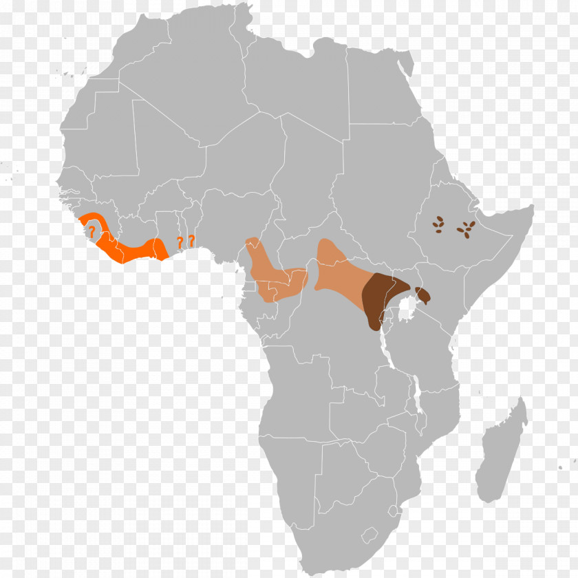 Areas Benin Liberia Blank Map PNG