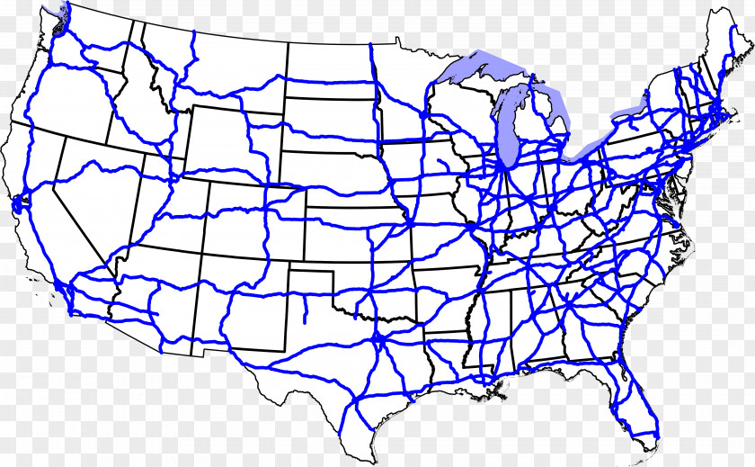 Highways US Interstate Highway System U.S. Route 66 40 Contiguous United States PNG