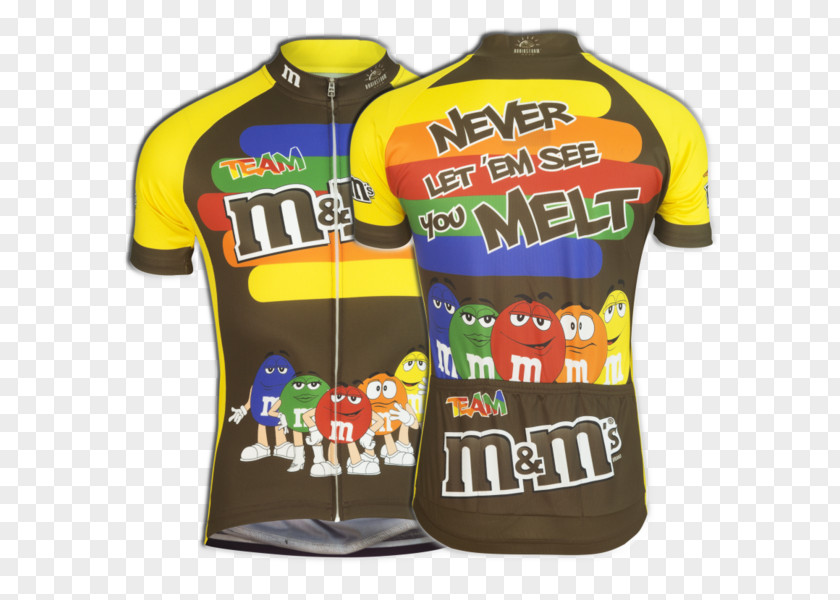 T-shirt Cycling Jersey M&M's Clothing PNG