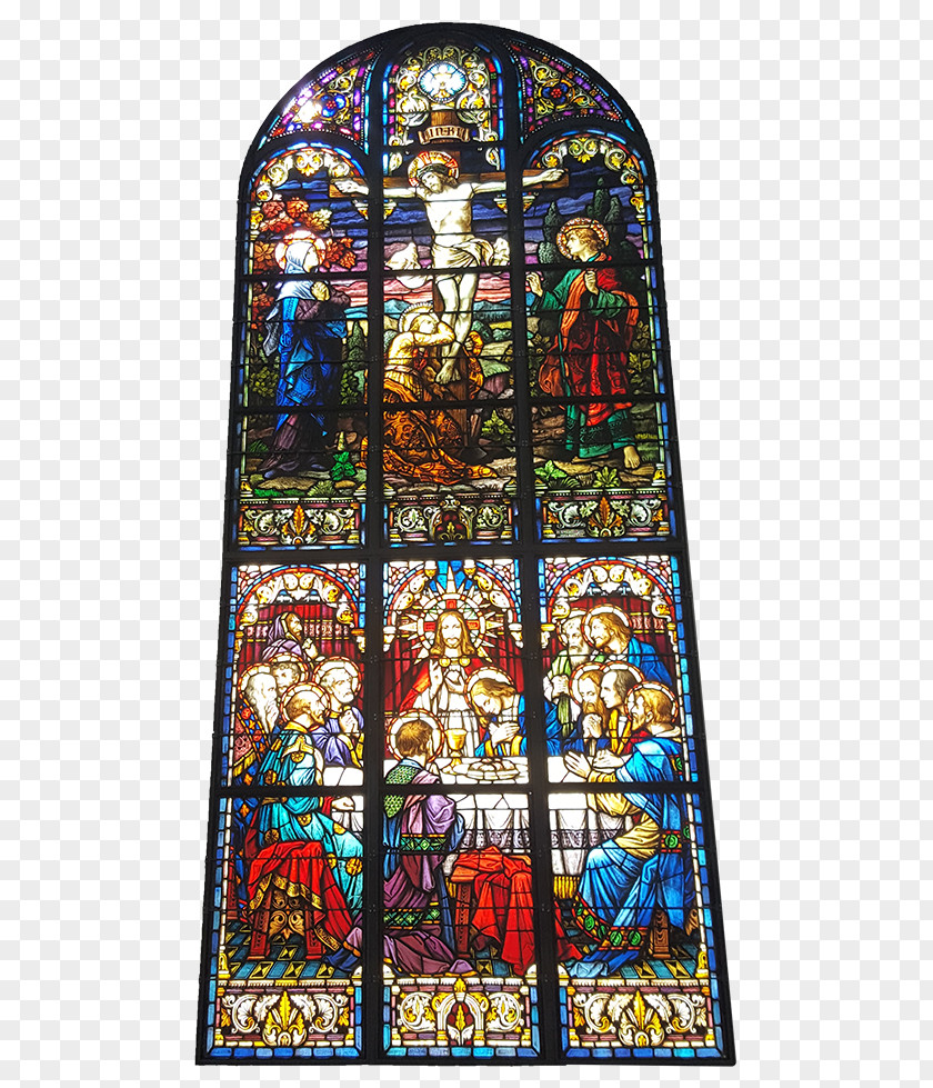 Cathedral Stained Glass Chapel Gothic Architecture Religion PNG