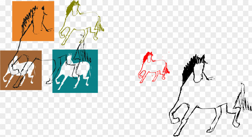 Cowboy And Horse Silhouette Clip Art Pony Illustration Image Drawing PNG
