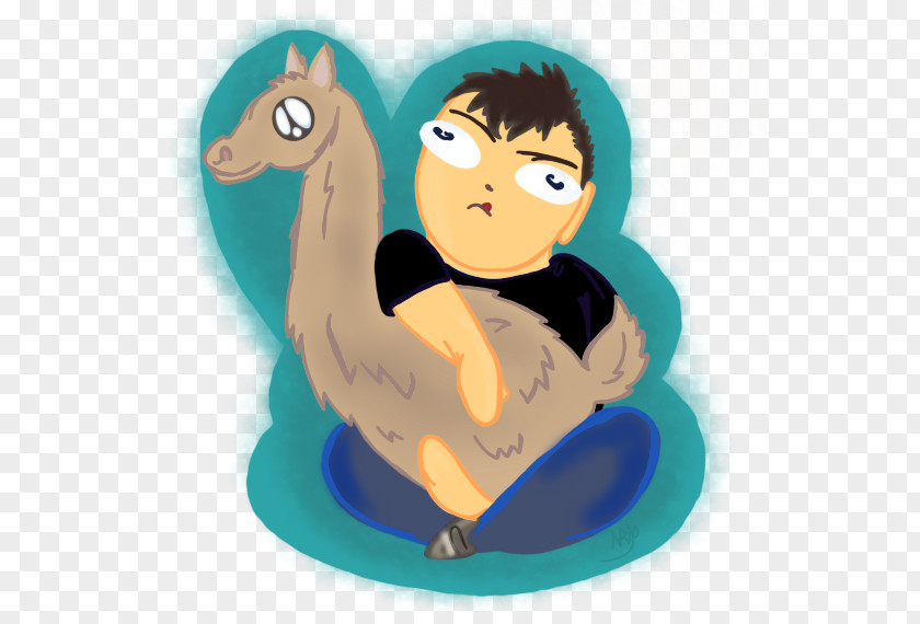 Cute Llama Mammal Character Fiction Clip Art PNG