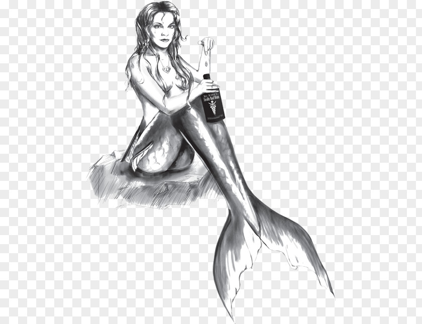 Mermaid Drawing Rum Drink Legendary Creature PNG