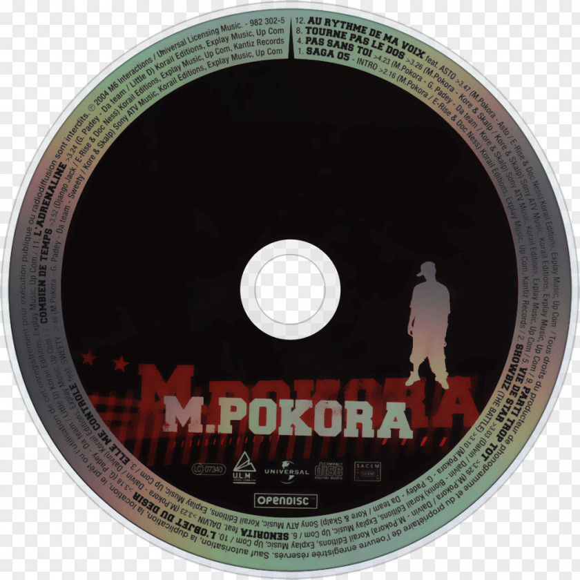 Pkora Compact Disc Pas Sans Toi .cda File M. Pokora PNG