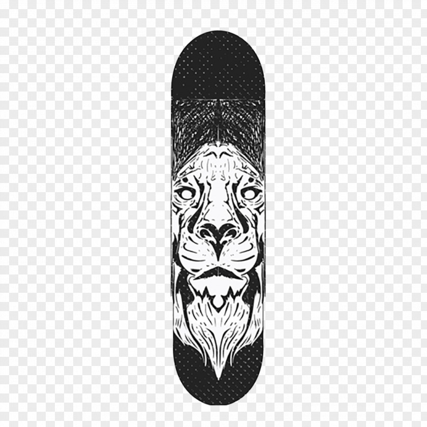 Skateboard Tiger Adobe Illustrator PNG