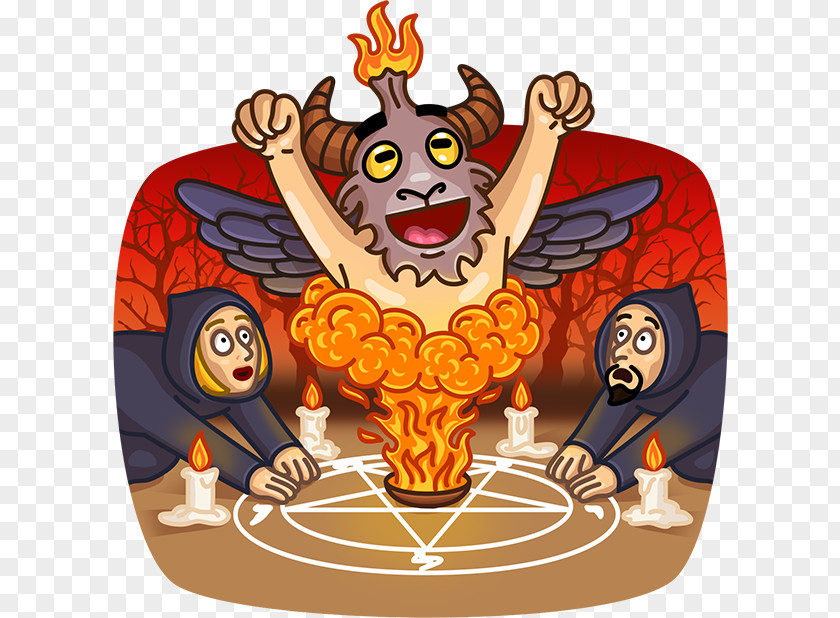 Sticker Baphomet Telegram Clip Art PNG