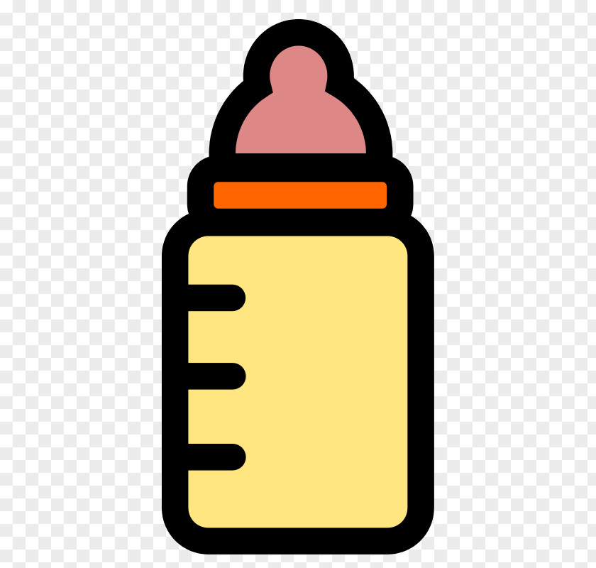 Yellow Cartoon Bottle Baby Bottles Infant Rattle Clip Art PNG
