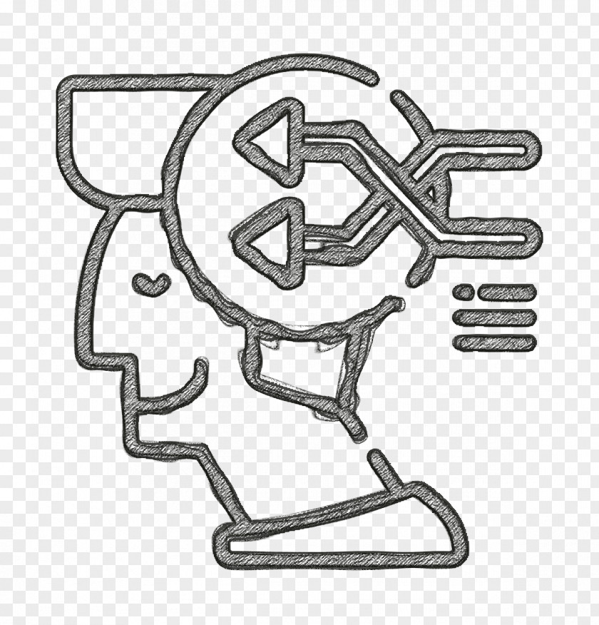 Creative Process Icon Thinking Brain PNG