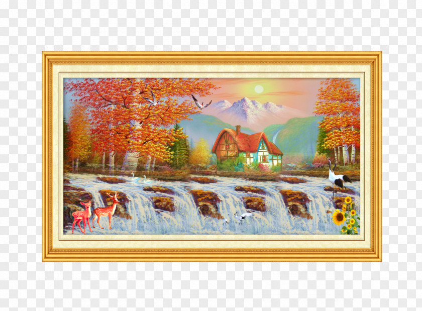 European Oil Painting Decoration The Art Of Landscape PNG