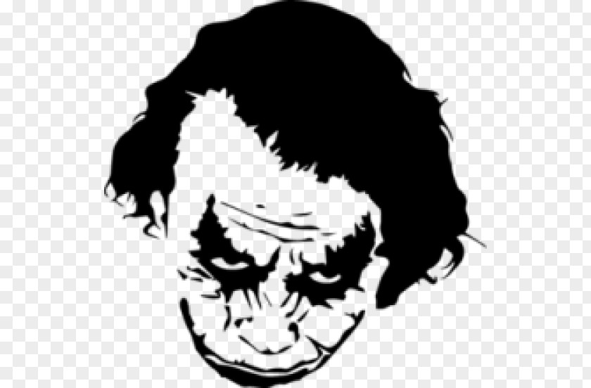 Joker Harley Quinn Stencil Art PNG