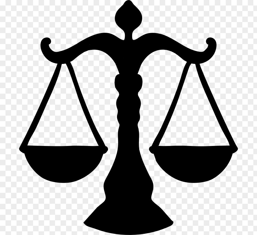 Lawyer Measuring Scales Silhouette Clip Art PNG