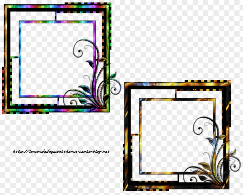 Line Picture Frames Pattern PNG