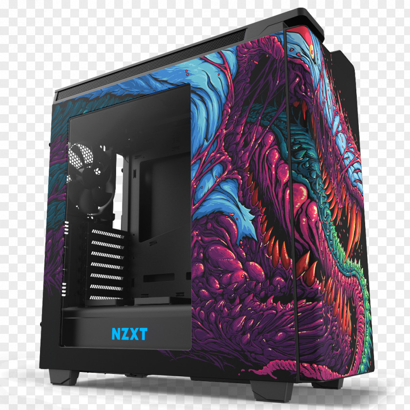 Computer Cases & Housings NZXT Case H440 Special Edition Black-green, EU Personal Gaming PNG