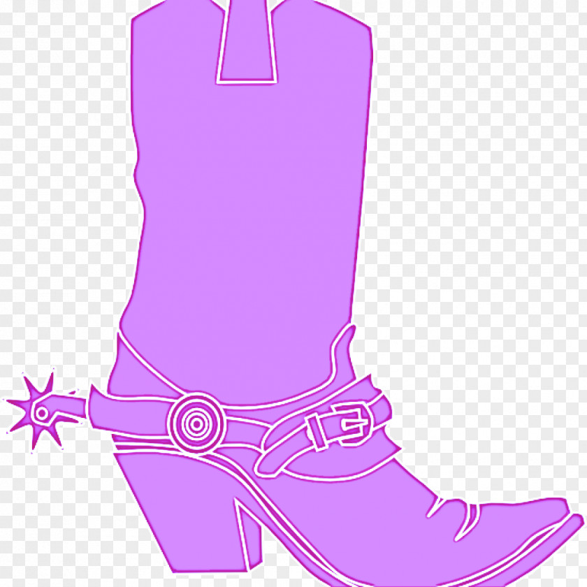 Costume Accessory Riding Boot Footwear Cowboy Pink Shoe PNG