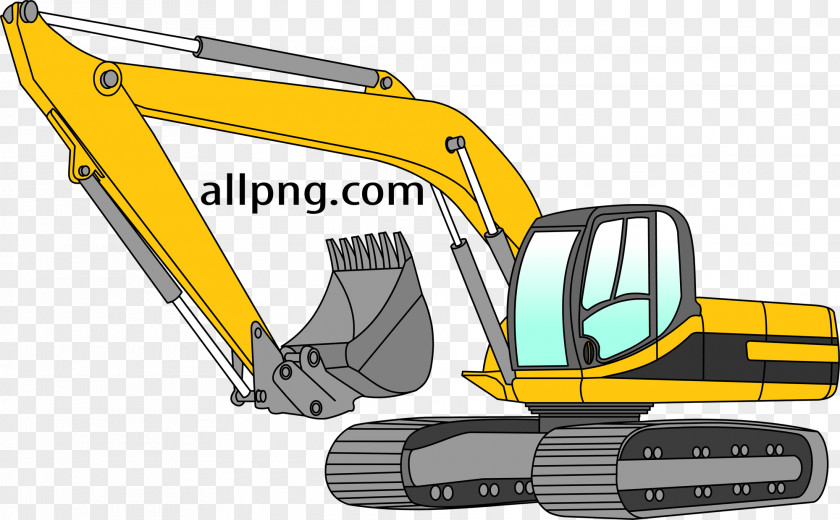 Excavator Car Motor Vehicle Heavy Machinery Clip Art PNG