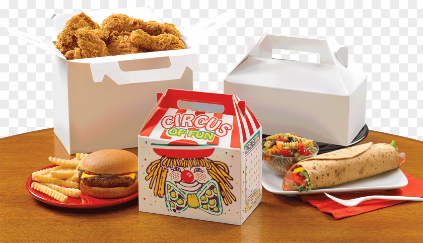 Food Packaging Design Take-out Fast Fried Chicken Box And Labeling PNG