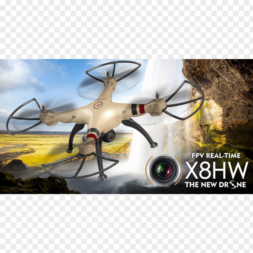 Helicopter Quadcopter Unmanned Aerial Vehicle First-person View Syma X8HW PNG
