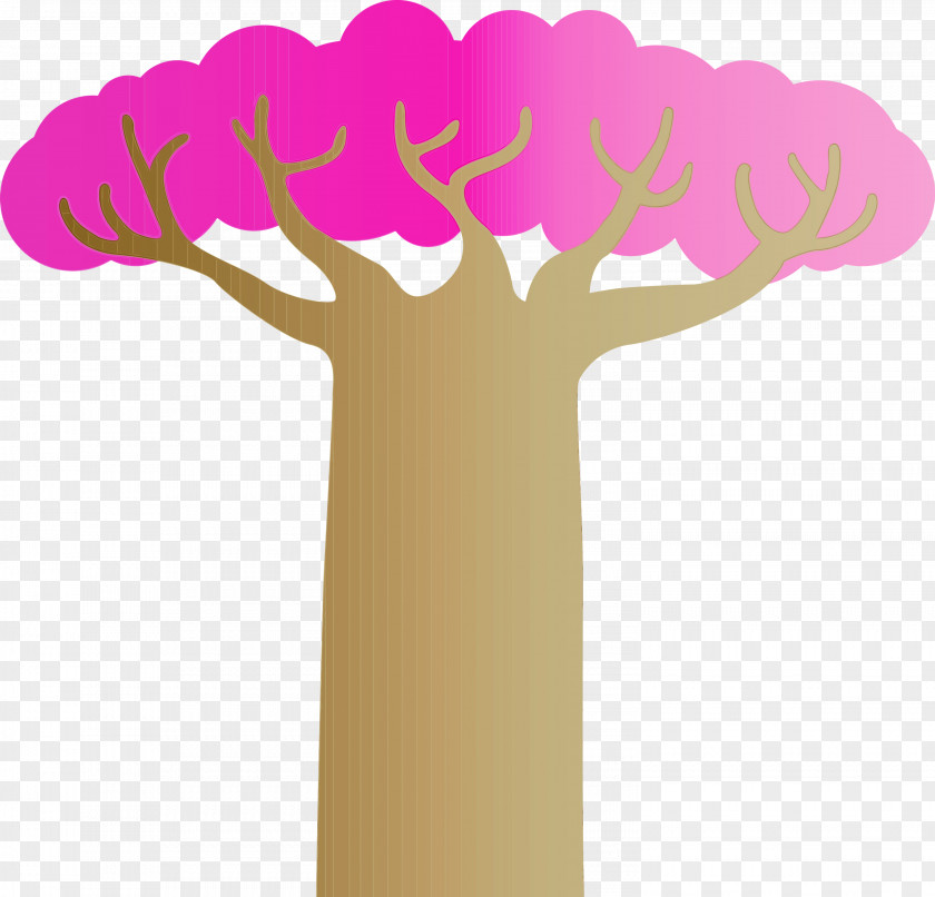 Pink M M-tree Flower Meter Tree PNG