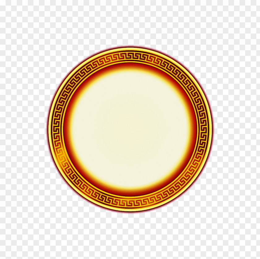 Porcelain Serveware Yellow Circle PNG