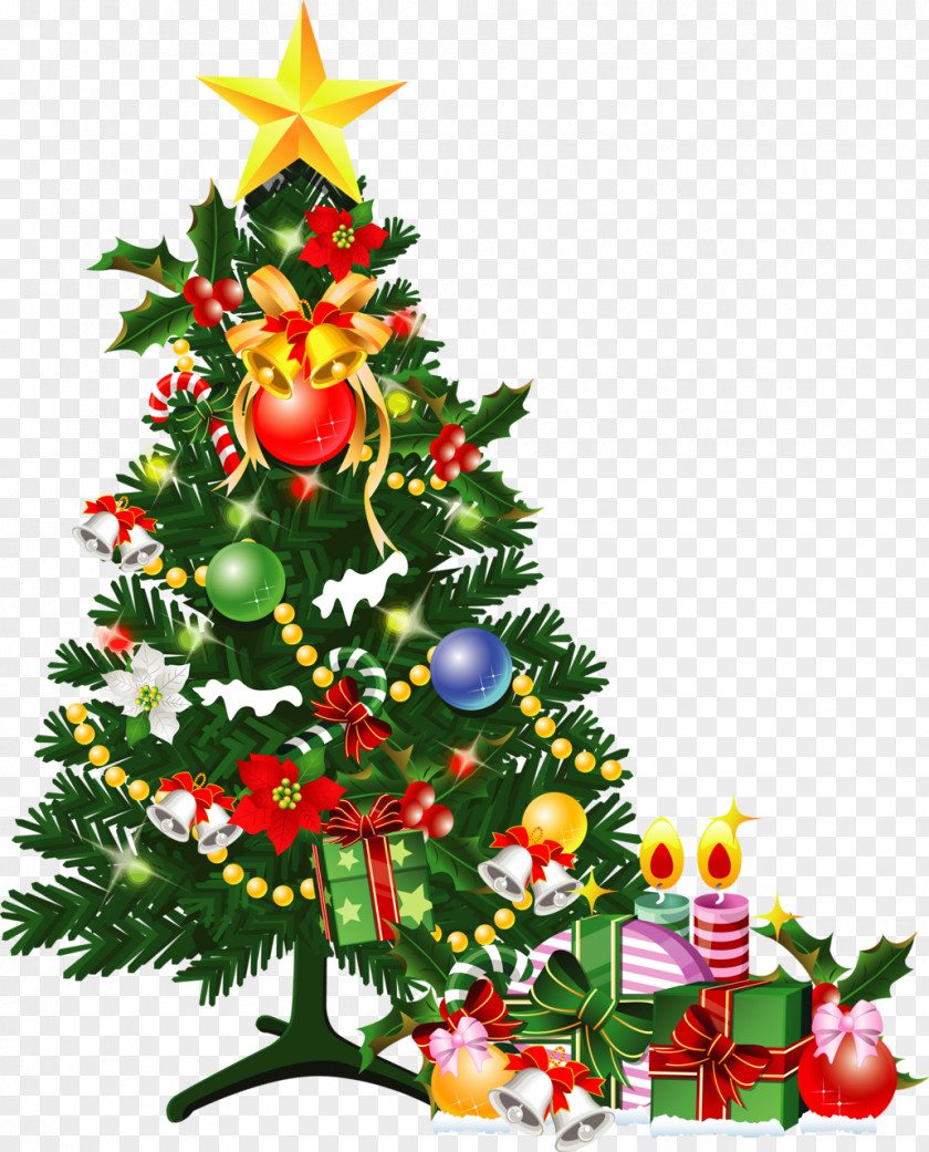 Santa Claus Christmas Day Tree GIF PNG