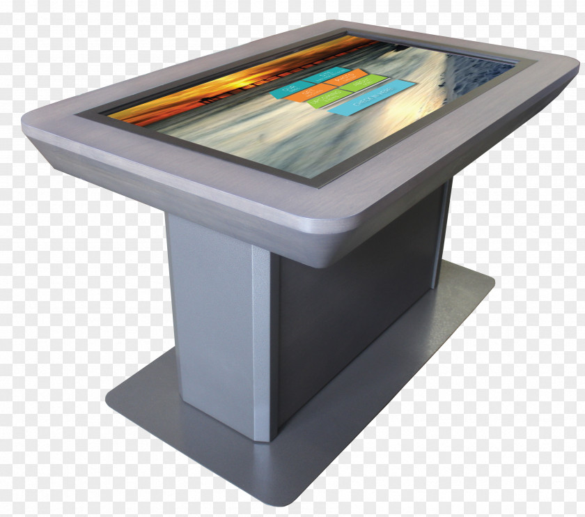 Display Table Interactivity Touchscreen Desk Multi-touch PNG