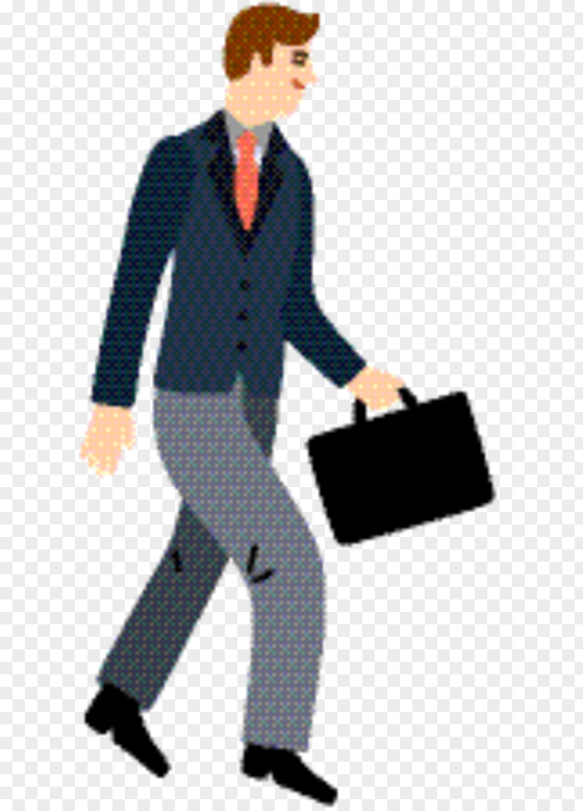 Employment Whitecollar Worker Suitcase Cartoon PNG