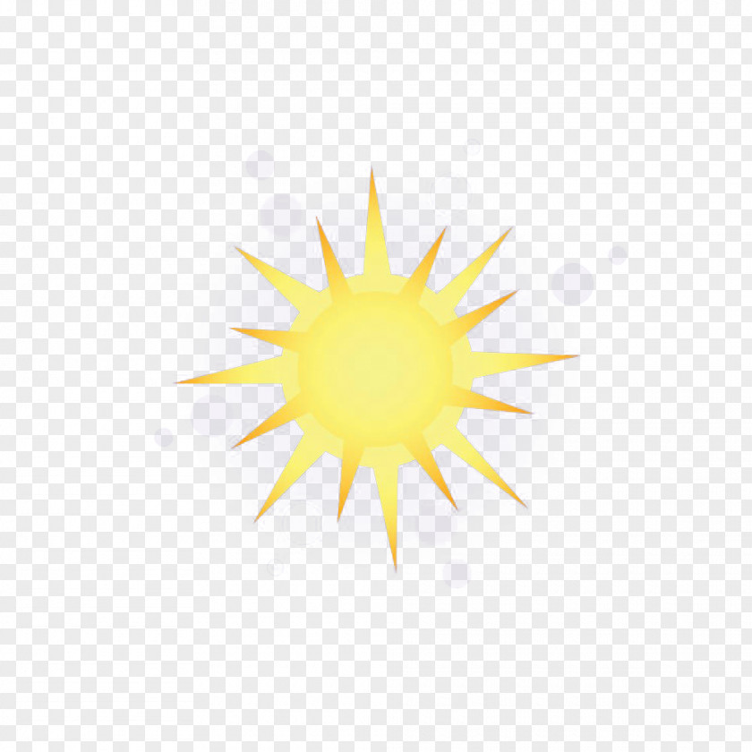 Hand Painted Yellow Sunshine Sunlight PNG