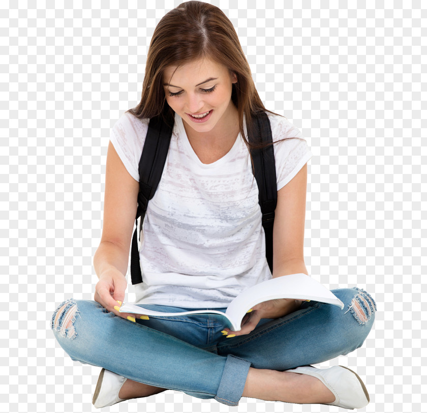 High School Student Reading Book Education College PNG