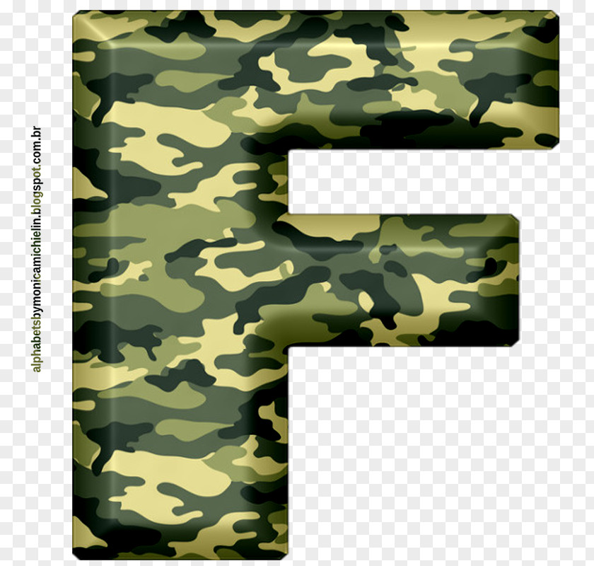 Military Camouflage Letter Alphabet PNG