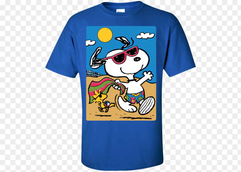 Summer T-shirt Snoopy Charlie Brown Woodstock The Peanuts Gang PNG