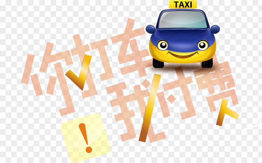Taxi Marketing Designer Illustration PNG