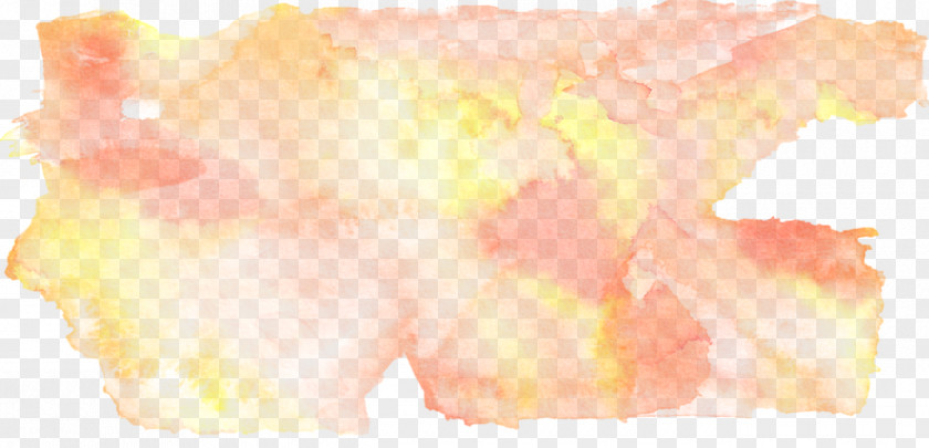Watercolor Effect Yellow Petal Pattern PNG