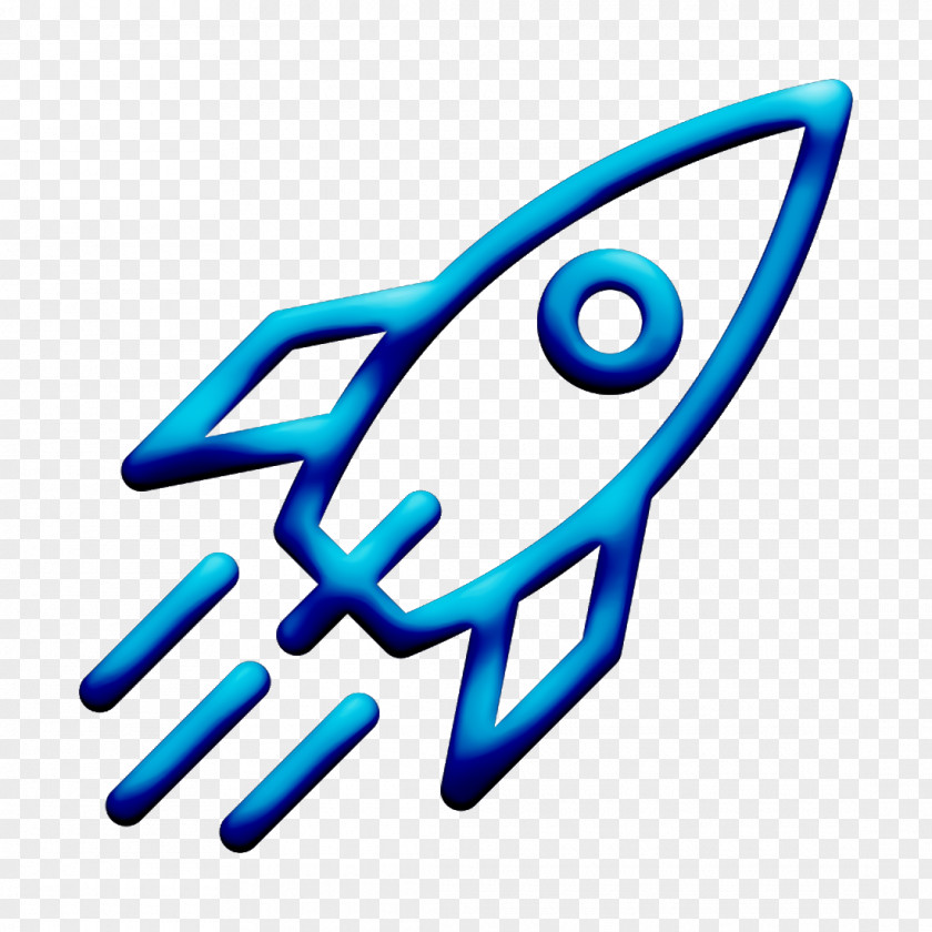 Electric Blue Logo Astronaut Icon Astronomy Rocket PNG