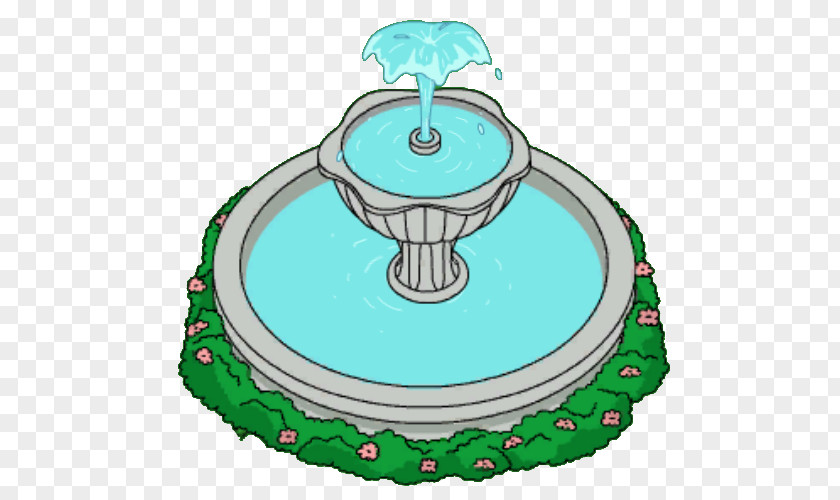 Fountain Bassin Du Miroir Animation Cartoon PNG