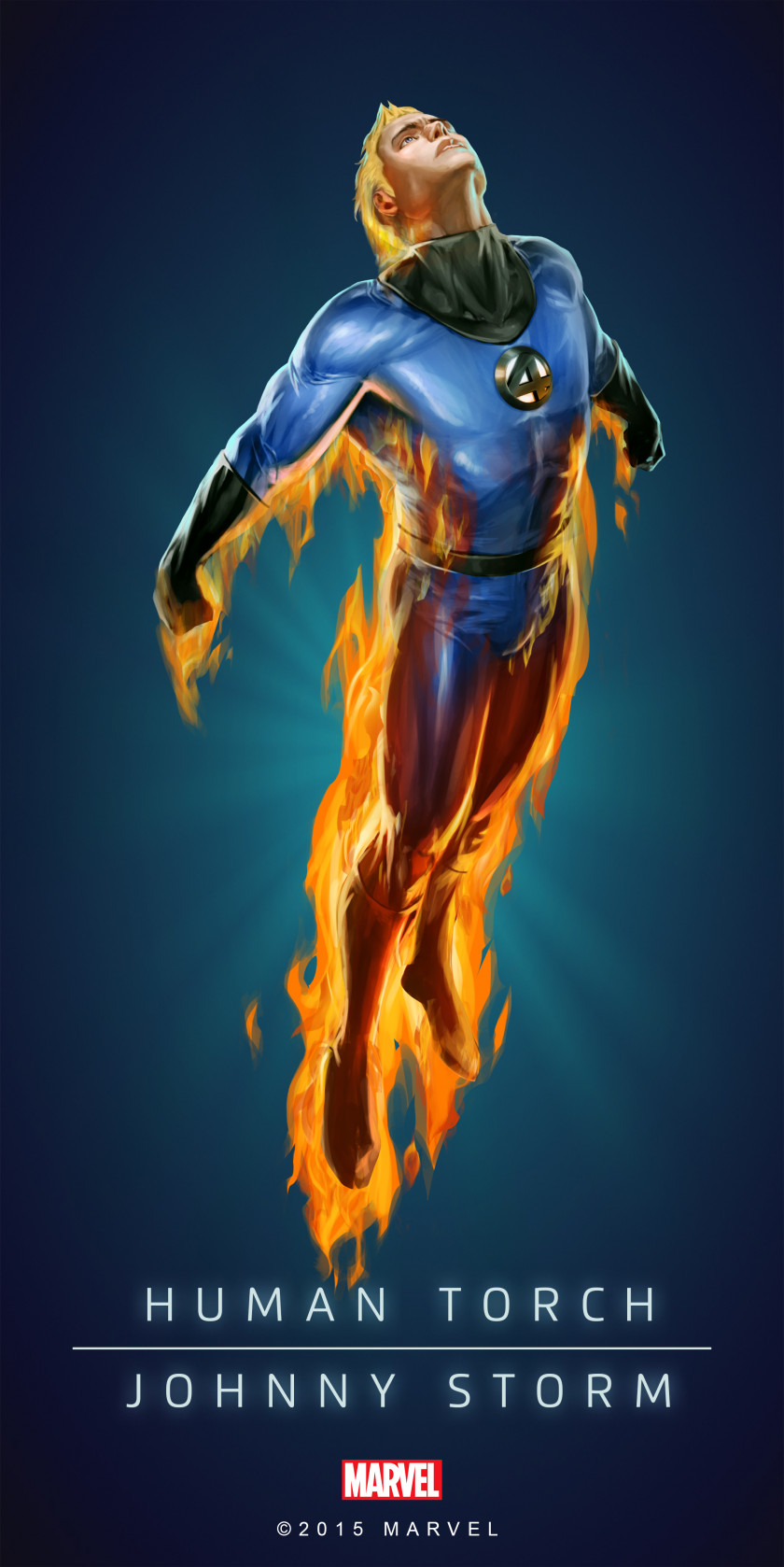 Human Torch Marvel Puzzle Quest Heroes 2016 Silver Surfer Invisible Woman PNG