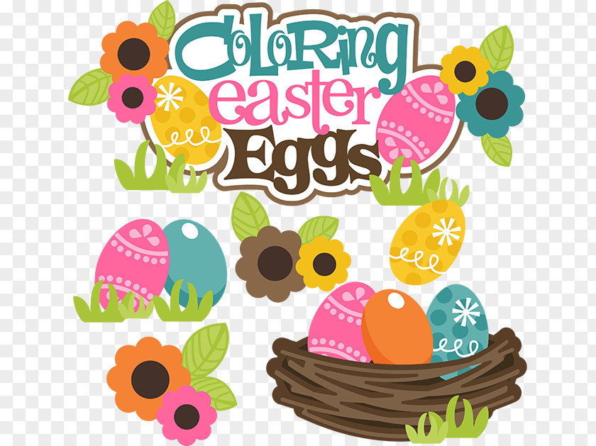 Easter Elements Egg Bunny Ice Cream Cones Clip Art PNG