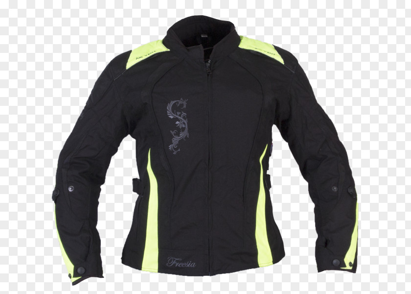 Jacket Motorcycle Clothing Polar Fleece Black PNG